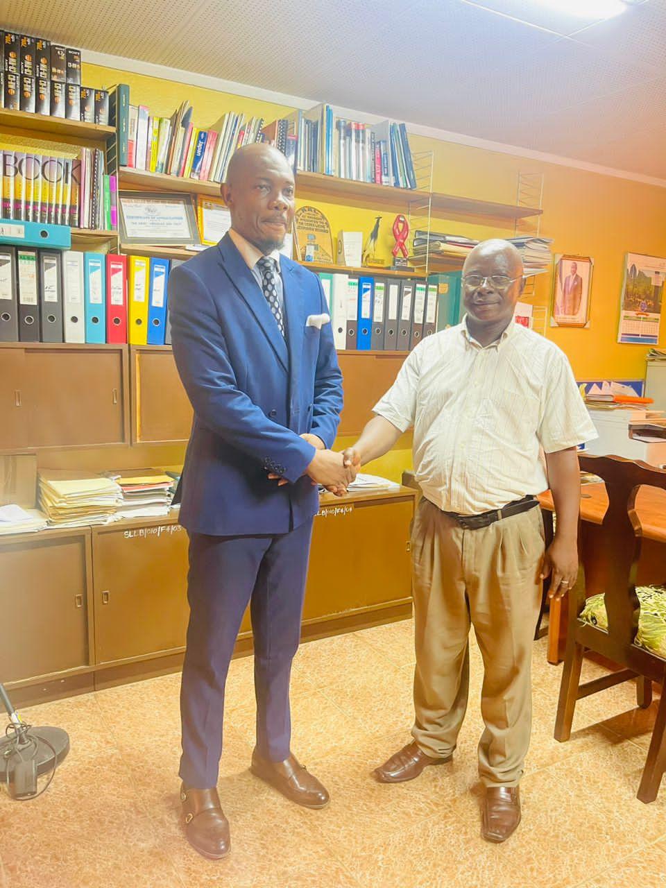 THE CHIEF LIBRARIAN AND MANAGEMENT TEAM OF THE SIERRA LEONE LIBRARY BOARD